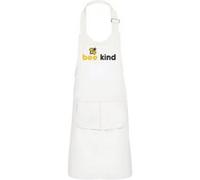 Fabulous Tablier Cuisine Enfant 2 Poches Blanc Bee Kind - Haut de gamme Blanc G