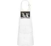 Fabulous Tablier Cuisine Enfant 2 Poches Blanc Chatons Habillé en Jardinier - Haut de gamme Blanc G