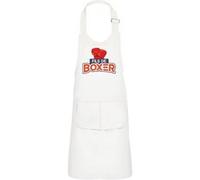 Fabulous Tablier Cuisine Enfant 2 Poches Blanc Fils de Boxer - Haut de gamme Blanc G