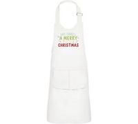 Fabulous Tablier Cuisine Enfant 2 Poches Blanc Have Yourself a Merry Little Christmas - Haut de gamme Blanc G