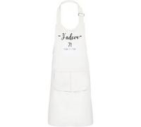 Fabulous Tablier Cuisine Enfant 2 Poches Blanc J'Adore 71 Saone Et Loire Departement Macon - Haut de gamme Blanc G
