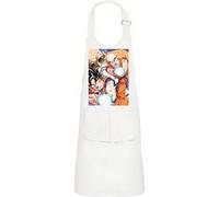 Fabulous Tablier Cuisine Enfant 2 Poches Blanc Kame Hame Ha Vague Destructrice Dragon Ball - Haut de gamme Blanc G