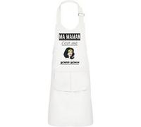 Fabulous Tablier Cuisine Enfant 2 Poches Blanc Ma Maman C'Est Une Wonder Woman - Haut de gamme Blanc G