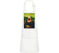 Fabulous Tablier Cuisine Enfant 2 Poches Blanc Patrick Mona Lisa Bob l'Eponge Da Vinci - Haut de gamme Blanc G