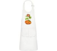 Fabulous Tablier Cuisine Enfant 2 Poches Blanc Renard Floral - Haut de gamme Blanc G