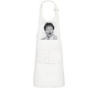Fabulous Tablier Cuisine Enfant 2 Poches Blanc Robin Williams Portrait Comedie - Haut de gamme Blanc G