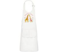 Fabulous Tablier Cuisine Enfant 2 Poches Blanc Sophie la Maman Girafe - Haut de gamme Blanc G