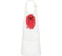 Fabulous Tablier Cuisine Enfant 2 Poches Blanc Spiderman Super Heros Blood Print - Haut de gamme Blanc G