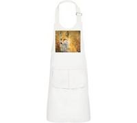 Fabulous Tablier Cuisine Enfant 2 Poches Blanc Superbe Renard Champs de Ble - Haut de gamme Blanc G