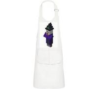 Fabulous Tablier Cuisine Enfant 2 Poches Blanc Witch Minecraft - Haut de gamme Blanc G