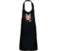 Fabulous Tablier Cuisine Enfant 2 Poches Noir Kitsune renard japonais - Haut de gamme Noir G