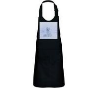 Fabulous Tablier Cuisine Enfant 2 Poches Noir Renard Polaire Neige Blanc - Haut de gamme Noir G