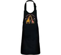 Fabulous Tablier Cuisine Enfant 2 Poches Noir Sophie la Maman Girafe - Haut de gamme Noir G