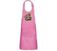 Fabulous Tablier Cuisine Enfant 2 Poches Rose Da Vinci Signature Peinture - Haut de gamme Rose G