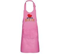 Fabulous Tablier Cuisine Enfant 2 Poches Rose Fils de Boxer - Haut de gamme Rose G