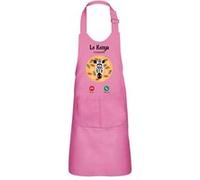 Fabulous Tablier Cuisine Enfant 2 Poches Rose Le Kenya M'Appelle Zèbre - Haut de gamme Rose G