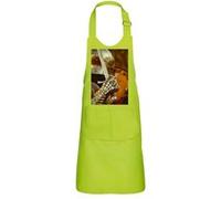 Fabulous Tablier Cuisine Enfant 2 Poches Vert Armure de Chevalier Medieval - Haut de gamme Vert G