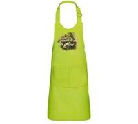 Fabulous Tablier Cuisine Enfant 2 Poches Vert Da Vinci Signature Peinture - Haut de gamme Vert G