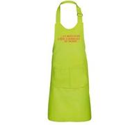 Fabulous Tablier Cuisine Enfant 2 Poches Vert La Meilleure Aide à Domicile du Monde - Haut de gamme Vert G