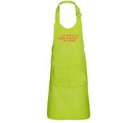 Fabulous Tablier Cuisine Enfant 2 Poches Vert Le Meilleur Aide Soignant du Monde - Haut de gamme Vert G