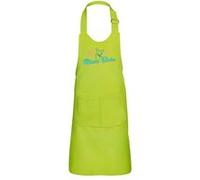 Fabulous Tablier Cuisine Enfant 2 Poches Vert Miami Biche - Haut de gamme Vert G