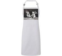 Fabulous Tablier Cuisine Premium Blanc Chatons Habillé en Jardinier Blanc G
