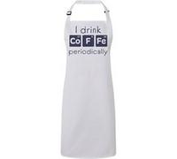 Fabulous Tablier Cuisine Premium Blanc I Drink Coffee Periodically Tableau Périodique Blanc G