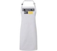 Fabulous Tablier Cuisine Premium Blanc Ne Touches Pas Mes Frites Blanc G