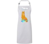 Fabulous Tablier Cuisine Premium Blanc Renard A L Affut Dessin Pluie Multicolor Blanc G