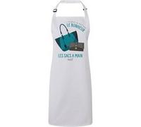 Fabulous Tablier Cuisine Premium Blanc Sac à Main - L'argent ne Fait Pas le Bonheur Blanc G