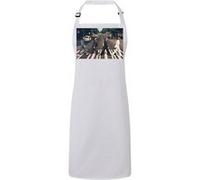 Fabulous Tablier Cuisine Premium Blanc The Beatles Abbey Road Cover Blanc G
