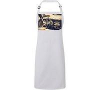 Fabulous Tablier Cuisine Premium Blanc Voiture Vintage Tableau de Bord Cuir et Chrome Blanc G
