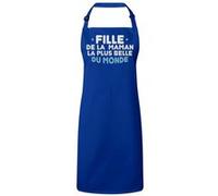 Fabulous Tablier Cuisine Premium Bleu Fille de la Maman la plus belle du Monde Bleu G