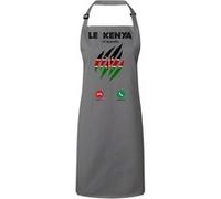 Fabulous Tablier Cuisine Premium Gris Le Kenya M'Appelle Drapeau Gris G