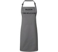 Fabulous Tablier Cuisine Premium Gris Passion Tire Bouchon Gris G