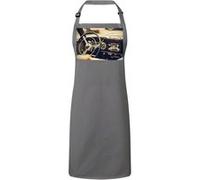 Fabulous Tablier Cuisine Premium Gris Voiture Vintage Tableau de Bord Cuir et Chrome Gris G