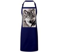Fabulous Tablier Cuisine Premium Navy Dessin Tete De Loup Noir Et Blanc Navy G