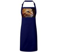 Fabulous Tablier Cuisine Premium Navy Joli Chat Roux Europeen Fixe du Regard Navy G