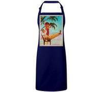Fabulous Tablier Cuisine Premium Navy Miami Florida Affiche Vintage Navy G