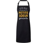 Fabulous Tablier Cuisine Premium Noir Cette Fille est une Petite Soeur Géniale Noir G
