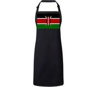 Fabulous Tablier Cuisine Premium Noir Drapeau Kenya Noir G