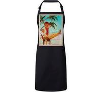 Fabulous Tablier Cuisine Premium Noir Miami Florida Affiche Vintage Noir G