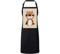 Fabulous Tablier Cuisine Premium Noir Renard Roux Nature Noir G
