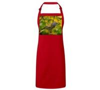 Fabulous Tablier Cuisine Premium Rouge Bel Oiseau Sur Une Branche Rouge G