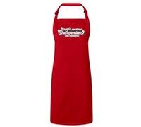 Fabulous Tablier Cuisine Premium Rouge Certifié meilleur Charpentier de l'univers Rouge G