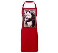Fabulous Tablier Cuisine Premium Rouge Couverture Rolling Stones Jim Morrison Rouge G