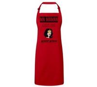 Fabulous Tablier Cuisine Premium Rouge Ma Maman C'Est Une Wonder Woman Rouge G