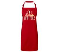 Fabulous Tablier Cuisine Premium Rouge New York Skyline Rouge G