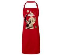 Fabulous Tablier Cuisine Premium Rouge Pele Brésil Rouge G