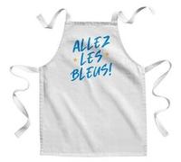 Fabulous Tablier Enfant Cuisine Allez les Bleus ! - Qualité Premium 100% Coton Blanc G